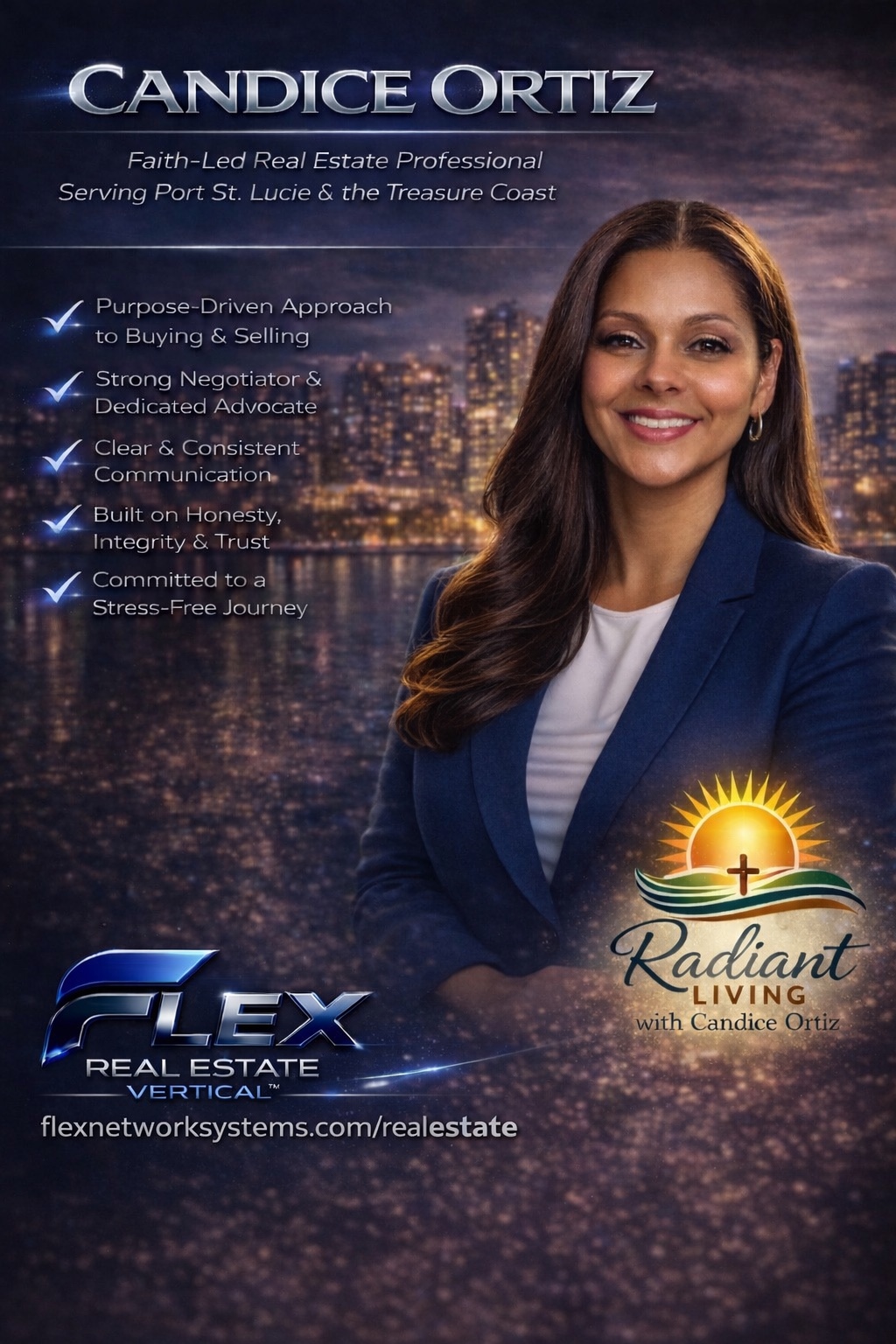 Candice Ortiz Flex Real Estate graphic